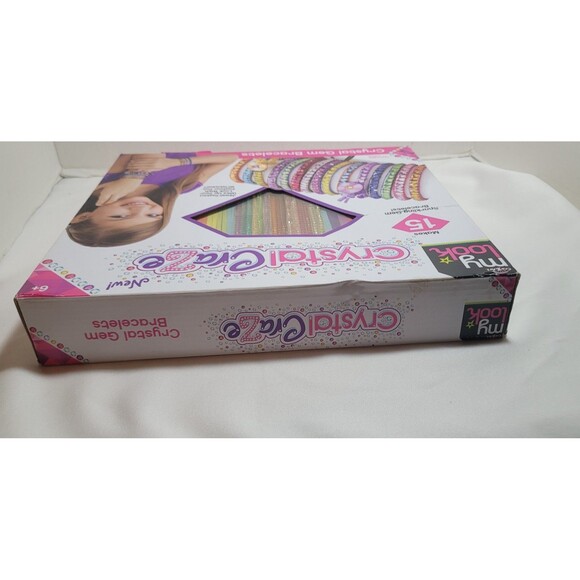 Cra-Z-Art My Look Crystal Craze Crystal Gem Bracelets Childrens Craft Kit NEW - Picture 5 of 7